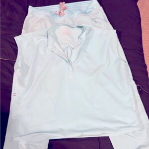 Figs fresh aqua set Kade xl tall scrub pants and xl Rafaela top